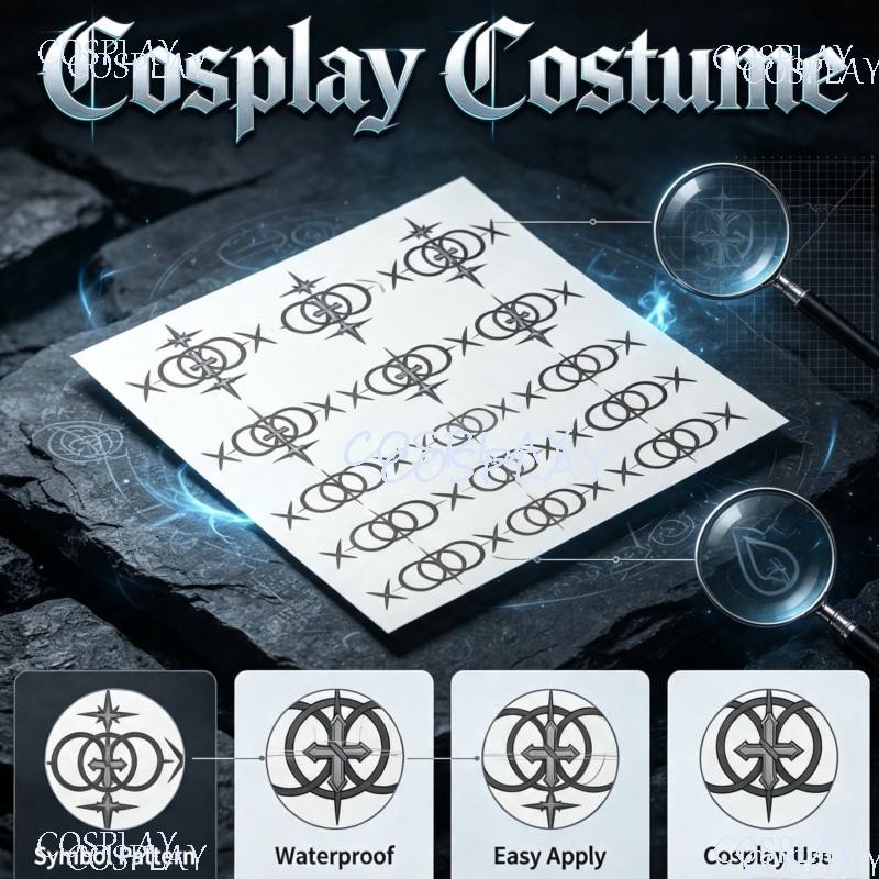 Anime Cosplay Photoshoot - Arknights Endfield Wassertransfer Temporäre Körpermarkierung Camille