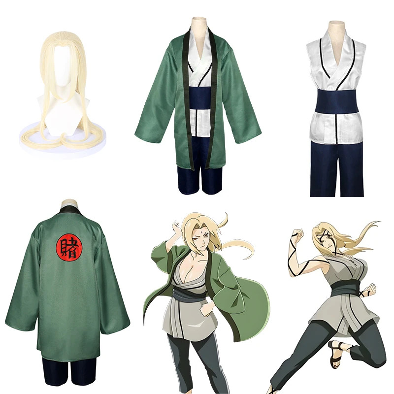 Anime Cosplay Kimono - Tsunade Cosplay Kostüm Anime Cartoon Mädchen