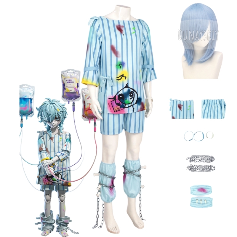 Anime Cosplay Photoshoot - Eggy Party Horror Halloween-Outfit Maler-Element Cosplay-Anzug