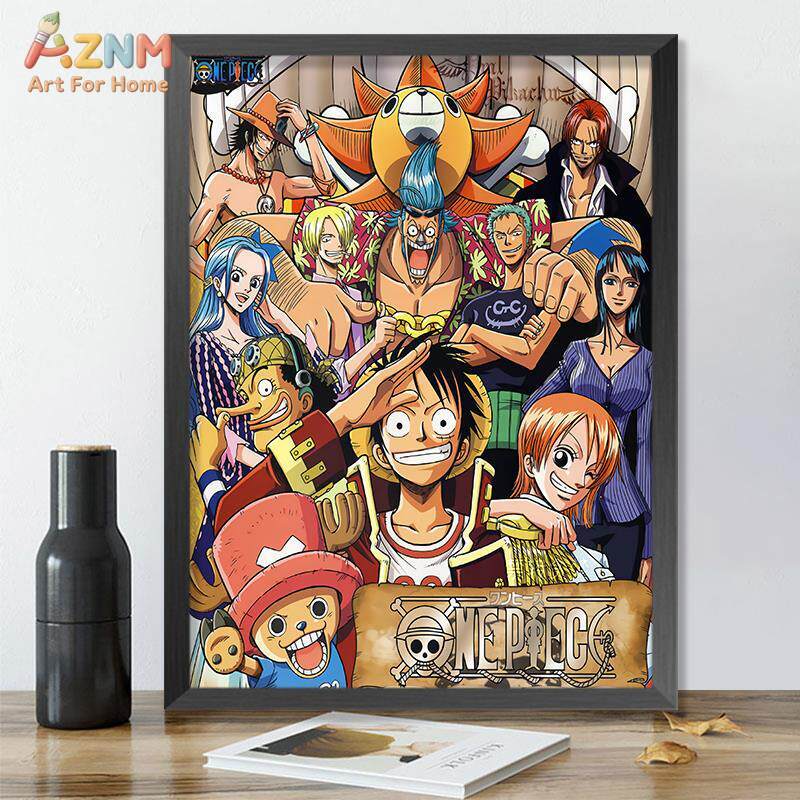 One Piece Straw Hat - AZNM One Piece Strohhut-Piraten-Crew Alle Charaktere