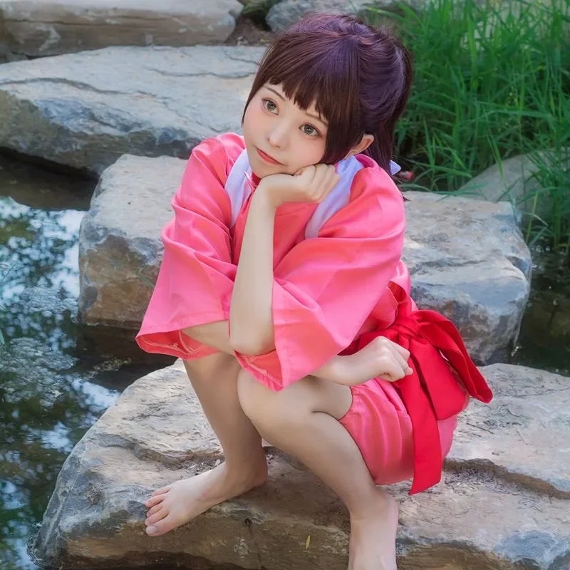 Anime Cosplay Kimono - AnimeVibe 2026 Neuer Erwachsenen-Anime-Cosplay-Anzug Perücke Away