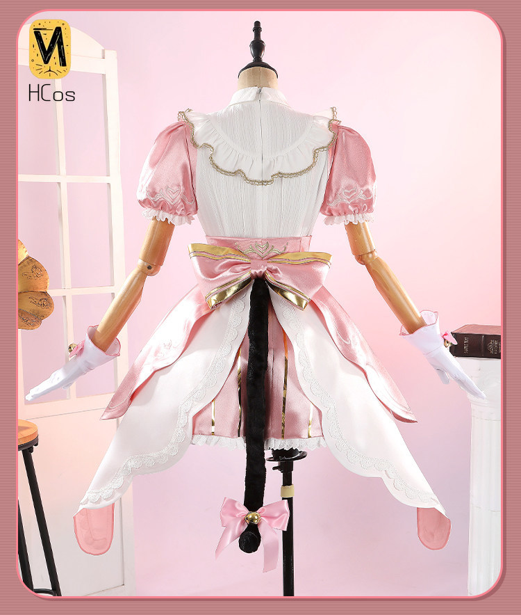 Anime Cosplay Maid - Handgefertigtes Cosplay-Outfit: Overwatch Kiriko Cat Cafe