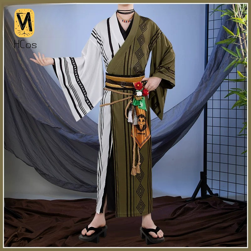 Anime Cosplay Kimono - Handgefertigtes Cosplay-Outfit: Twisted Wonderland Leona Kingscholar