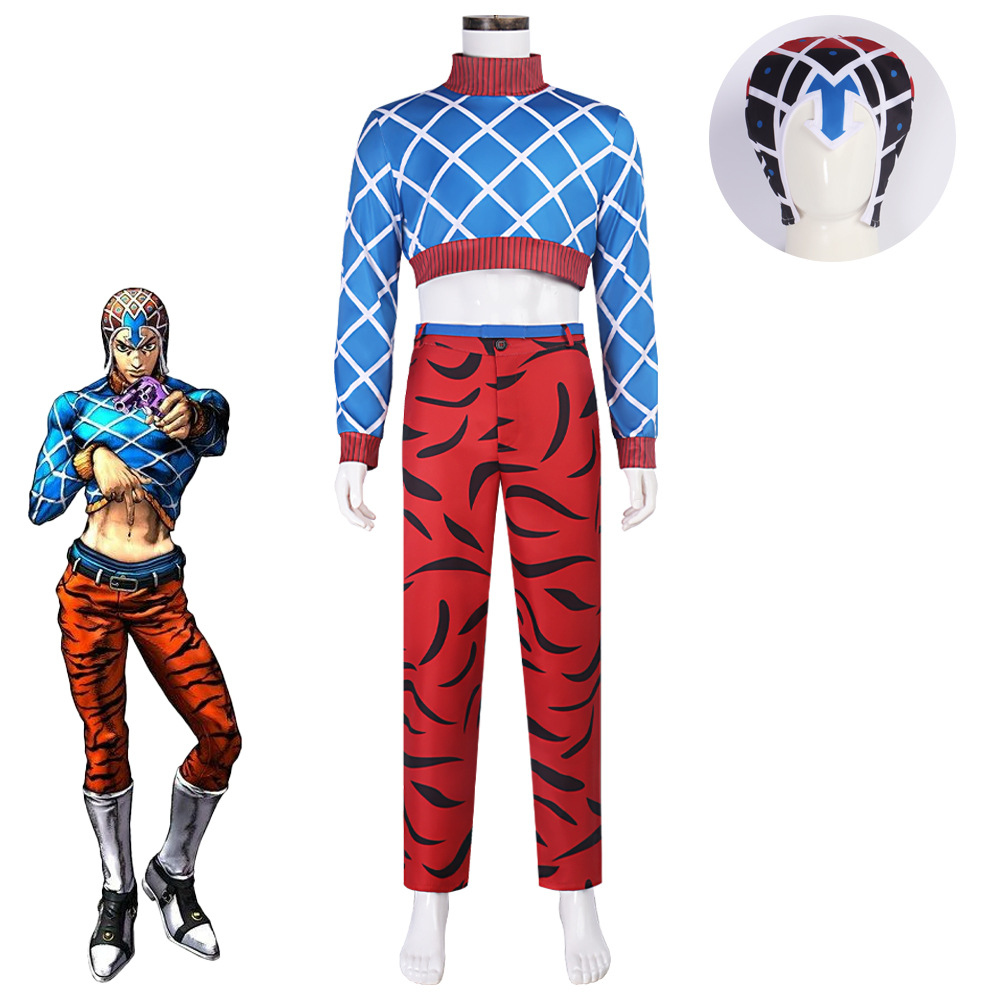 Cosplay Anime Jojo - Anime JoJo Guido Mista Cosplay Kostüm