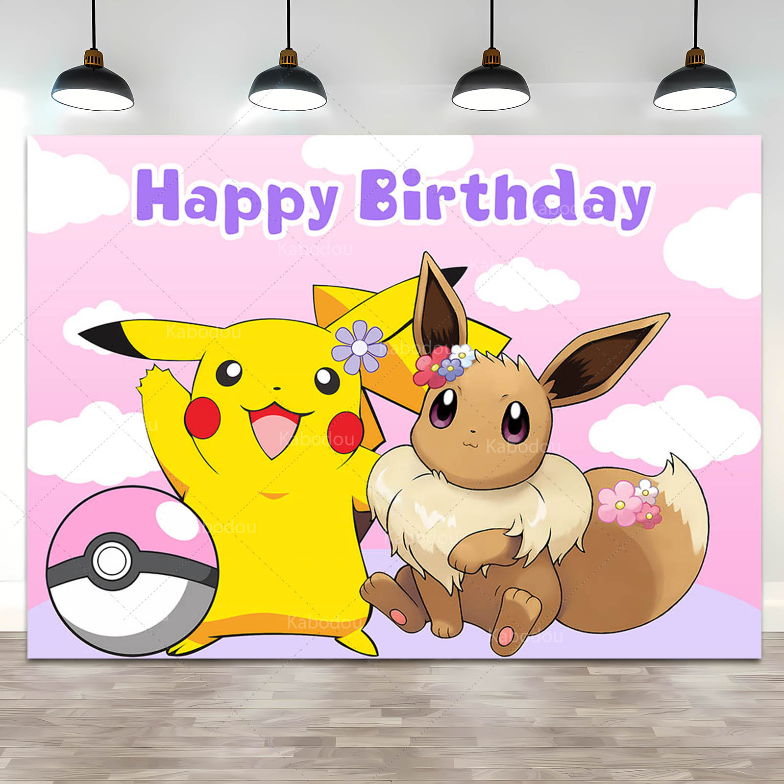 Pokemon Eevee Geburtstag Party – Anime Cosplay Pokemon Bewertung und Preis