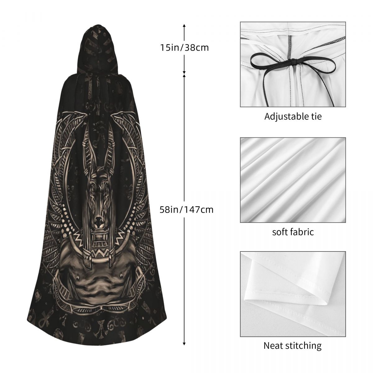 Anubis Ägyptischer Gott Sepia  – Egypt Cosplay Anime Bewertung und Preis