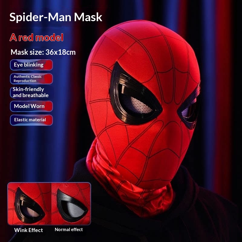 Spider-Man Kopfbedeckung mit B – Anime Cosplay Eyes Bewertung und Preis