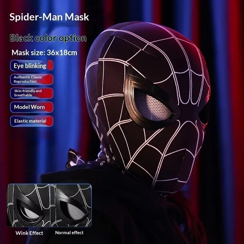 Spider-Man Kopfbedeckung mit B – Anime Cosplay Eyes Bewertung und Preis