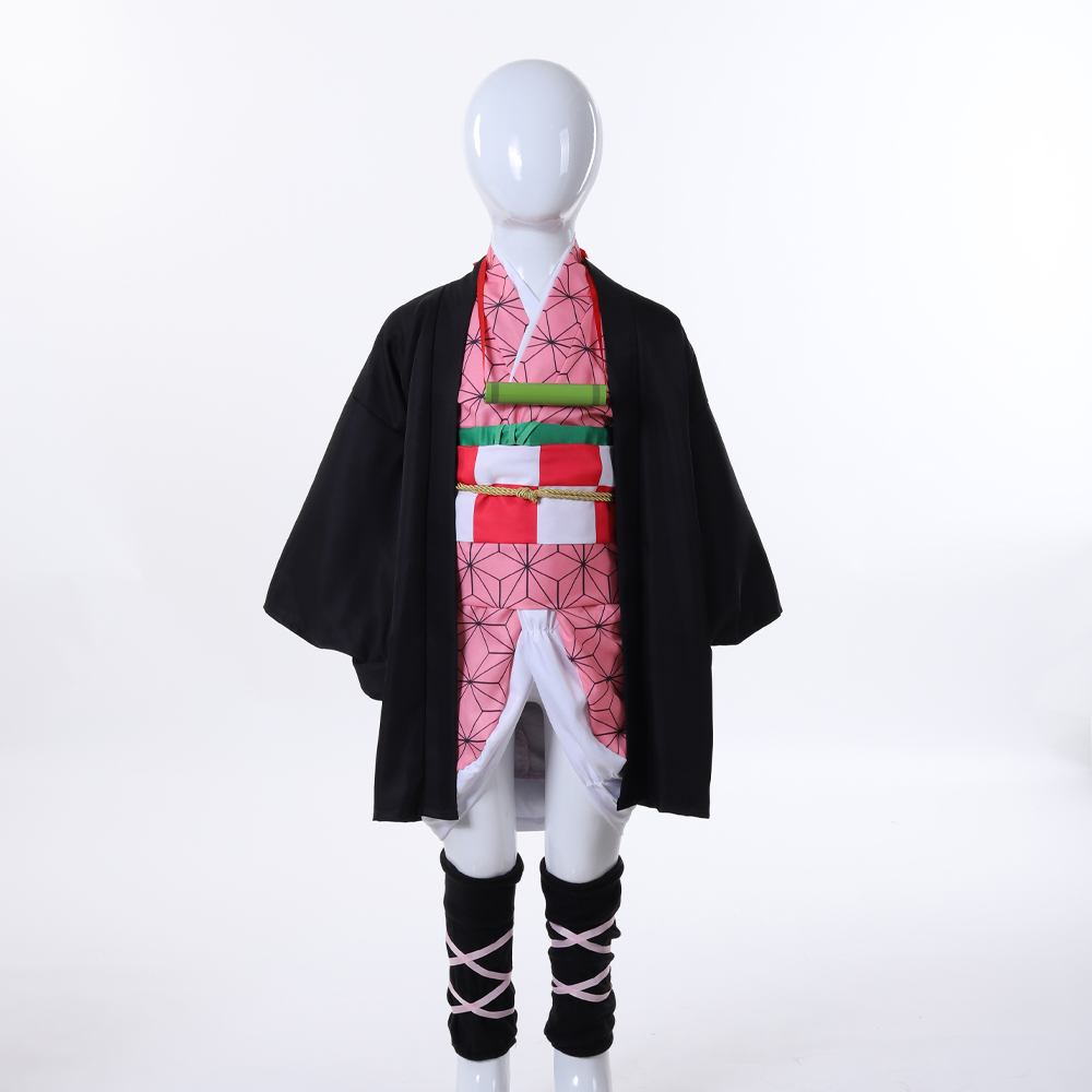 Komplettes Nezuko Kamado Cospl – Anime Cosplay Kimono Bewertung und Preis