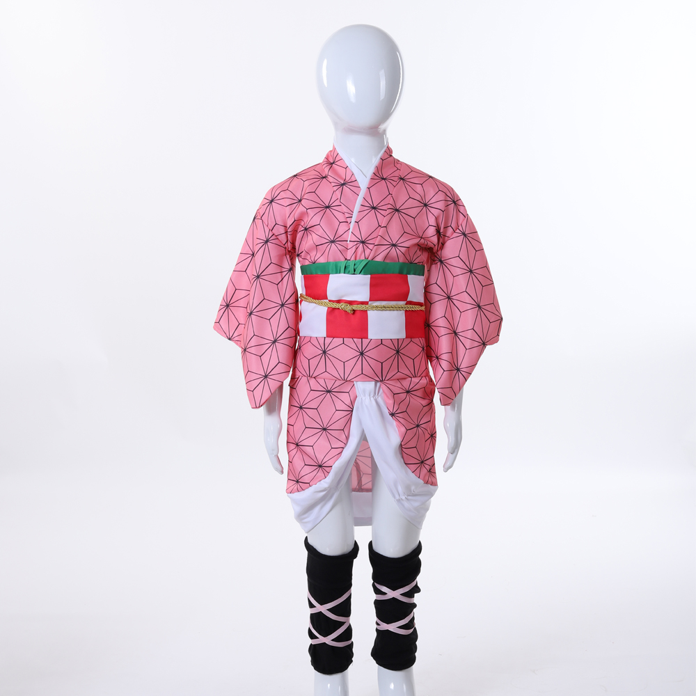 Komplettes Nezuko Kamado Cospl – Anime Cosplay Kimono Bewertung und Preis