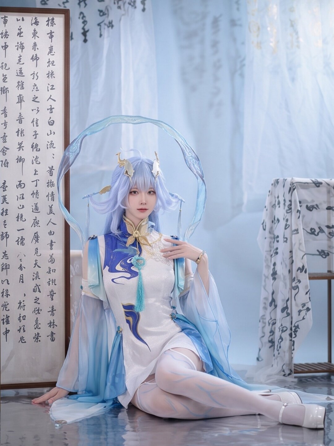 Wuthering Waves Qingxiao Cospl – Anime Cosplay Wig Bewertung und Preis