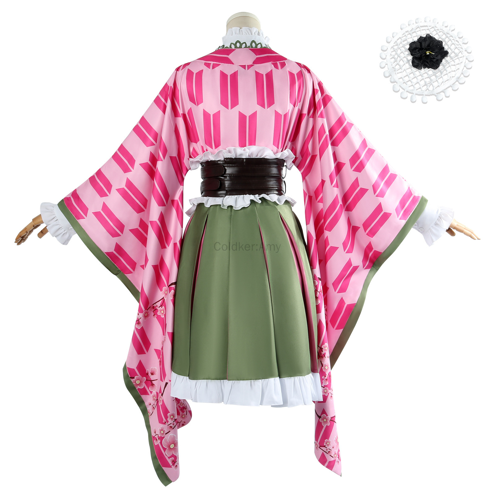 Mitsuri Cosplay Kanroji Mitsur – Anime Cosplay Kimono Bewertung und Preis