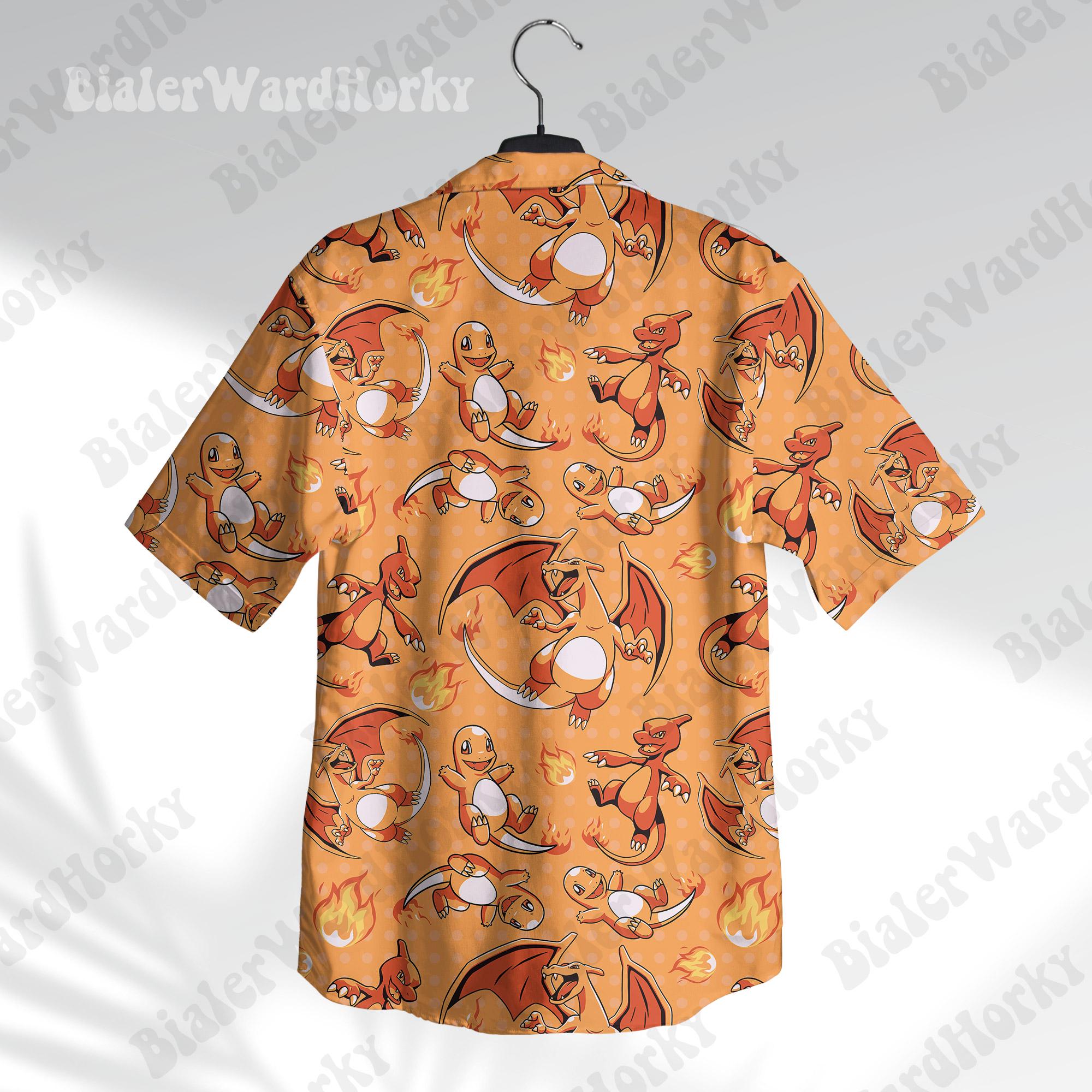 Pokémon Charizard Hawaii-Hemd  – Anime Cosplay Pokemon Bewertung und Preis