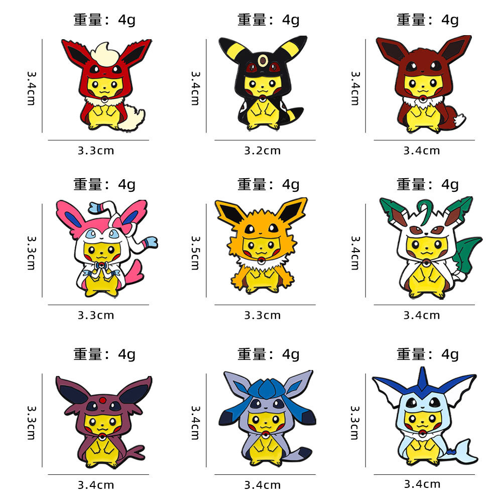 9-teiliges Anime Pokemon Anste – Anime Cosplay Pokemon Bewertung und Preis