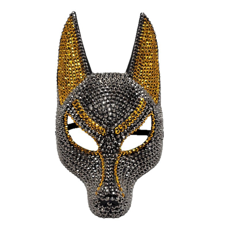 Funkelnde Strass Anubis Maske  – Egypt Cosplay Anime Bewertung und Preis