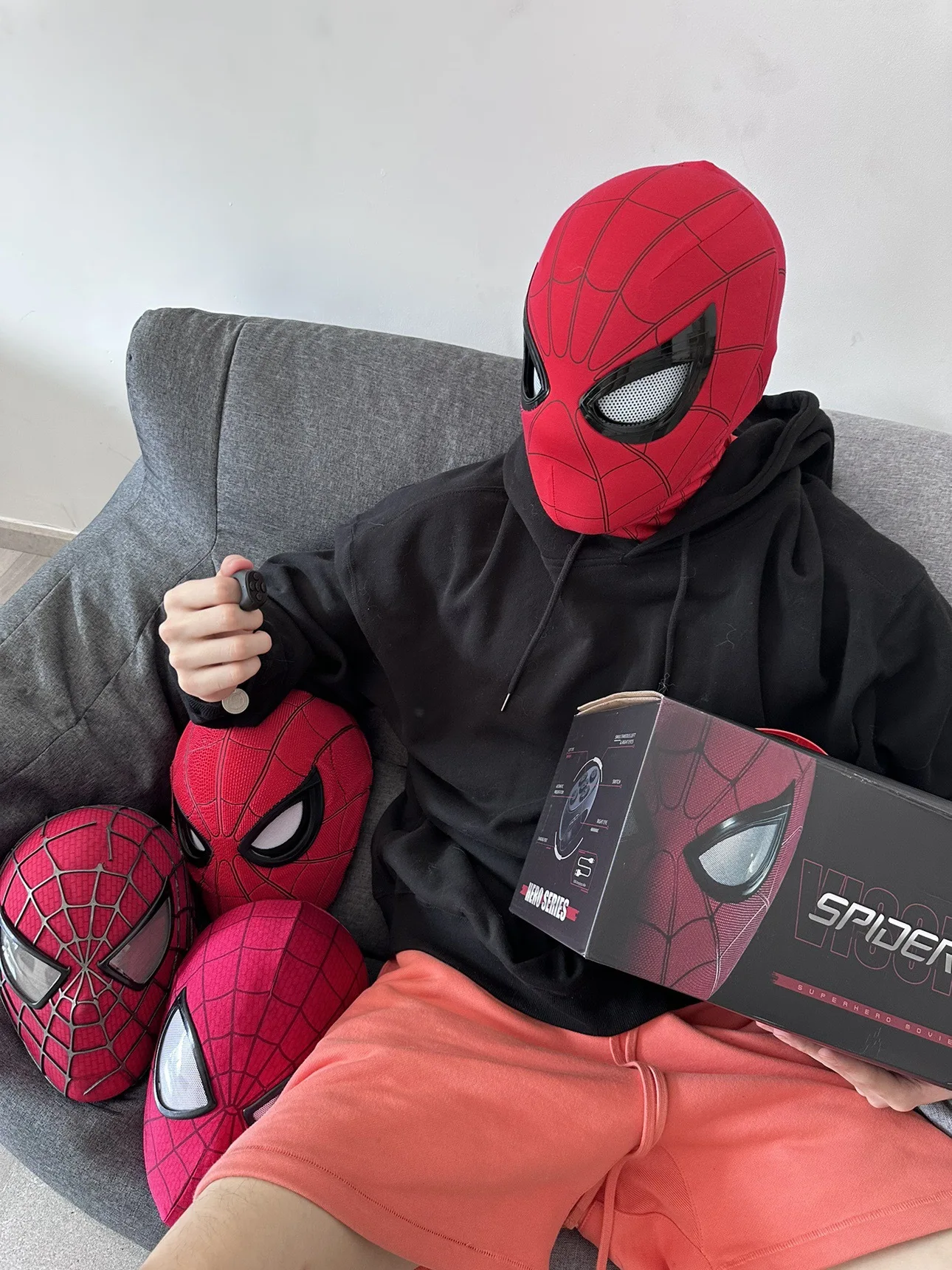 1:1 Spider-Man-Helm-Maske mit  – Anime Cosplay Eyes Bewertung und Preis